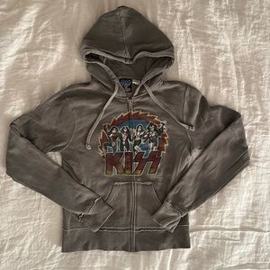 Junk food Clothing Co Vintage Look Classic Rock KISS Hoodie  M